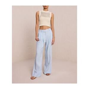 Alc Ltd 'Beuden' White Crochet Knit Top Size M